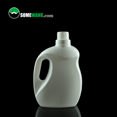 プラスチックPEは色のねじ帽子が付いている大型2L洗濯洗剤のびんをカスタマイズした