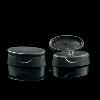 シャンプーのための24/400の黒いフリップ上の化粧品のプラスチック ビンの王冠