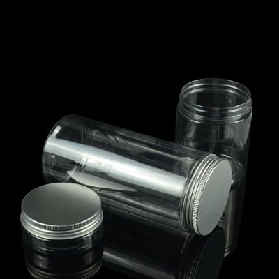 250gねじ帽子のプラスチック ペット金属の帽子が付いているプラスチック瓶のクッキーのプラスチック食糧貯蔵の瓶