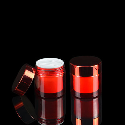 贅沢な50ml化粧品の二重層ペット プラスチックは紫外線めっきペット化粧品の容器を震動させる
