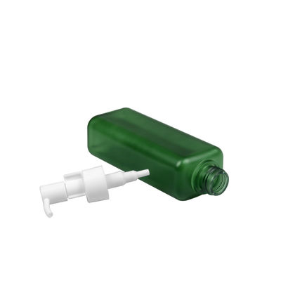 150ml 185ml PETGの化粧品のびんの正方形の形ボディ ローション ポンプびん24/410