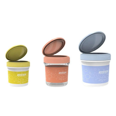 ロック フリップ帽子によって包む8oz 16oz 20oz空のプラスチックPPの化粧品のクリーム色の瓶