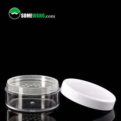 24gゆとりの空の緩い粉容器の円形の構造の再使用可能なプラスチック瓶旅行サイズ