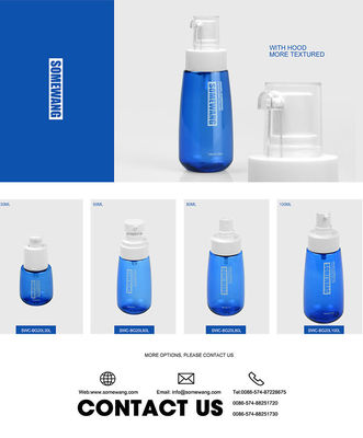 30ml 60ml 80ml 100ml空のプラスチックPETG化粧品の包装セットPETGのシャワーのゲルのびん