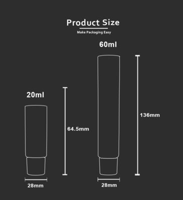 パーソナル ケア プロダクト歯磨き粉のための鋭いノズルが付いている60ml ABLのプラスチック管D28mm