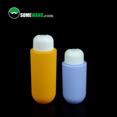 最下のびん化粧品300ml 400mlのローションの包装のあたりのカスタマイズされた色のHDPEの平らな肩