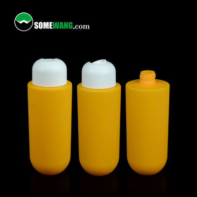 最下のびん化粧品300ml 400mlのローションの包装のあたりのカスタマイズされた色のHDPEの平らな肩